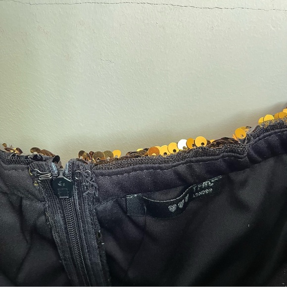 gold sequin mini dress - Picture 8 of 14